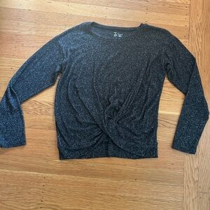 Zella girl size: 10/12 black and white thin sweater